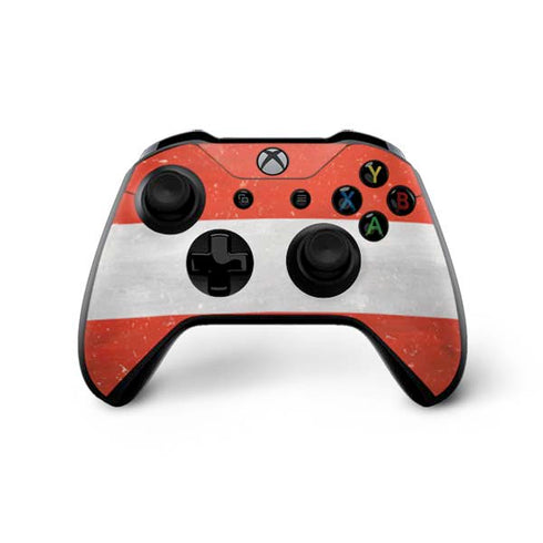 Distressed Austria Flag Xbox One X Controller Skin
