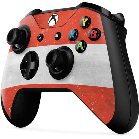 Distressed Austria Flag Xbox One X Controller Skin