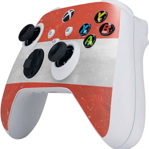Distressed Austria Flag Xbox Series S Controller Skin
