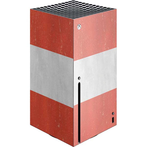 Distressed Austria Flag Xbox Series X Console Skin