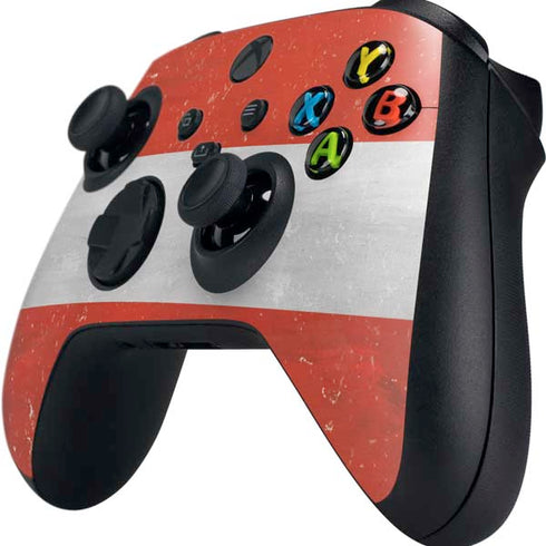 Distressed Austria Flag Xbox Series X Controller Skin