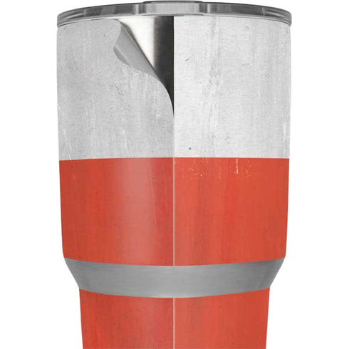 Distressed Austria Flag Yeti 30oz Rambler Tumbler Skin