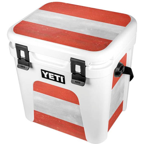 Distressed Austria Flag YETI Roadie 24 Hard Cooler Skin