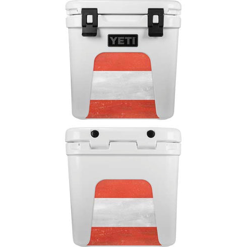 Distressed Austria Flag YETI Roadie 24 Hard Cooler Skin
