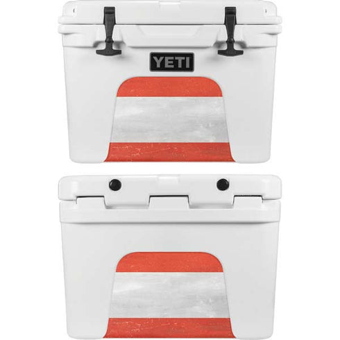 Distressed Austria Flag YETI Tundra 35 Hard Cooler Skin
