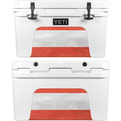 Distressed Austria Flag YETI Tundra 45 Hard Cooler Skin