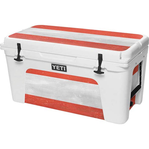 Distressed Austria Flag YETI Tundra 75 Hard Cooler Skin