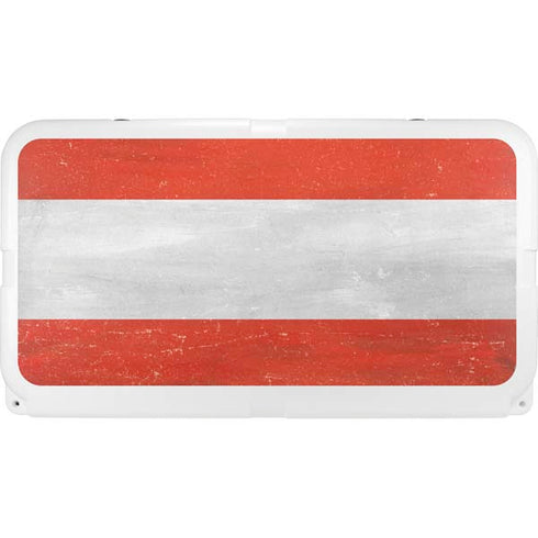 Distressed Austria Flag YETI Tundra 75 Hard Cooler Skin