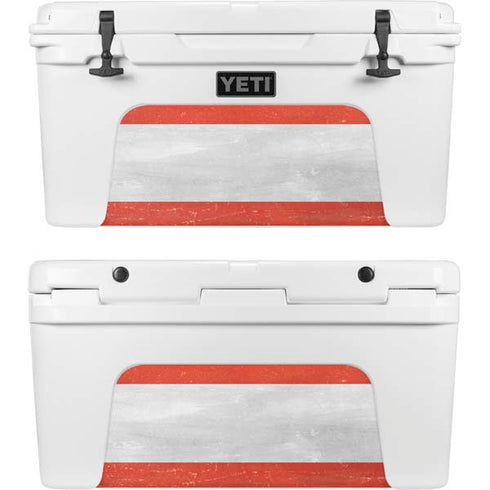 Distressed Austria Flag YETI Tundra 75 Hard Cooler Skin