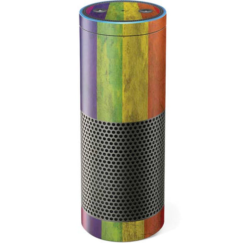 Distressed Rainbow Flag Amazon Echo Skin