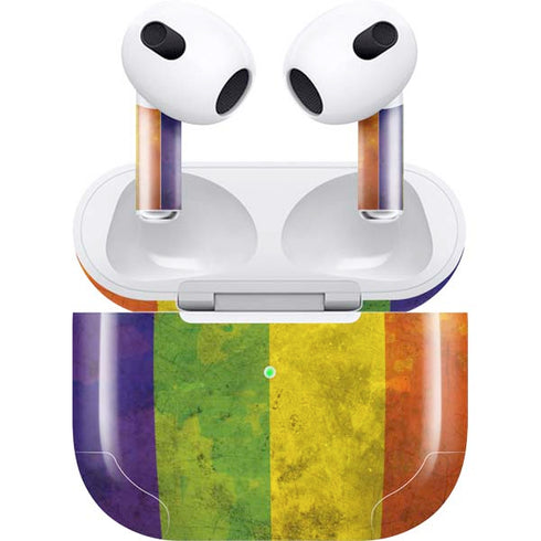 Distressed Rainbow Flag Apple AirPods (3rd Gen 2021) Skin