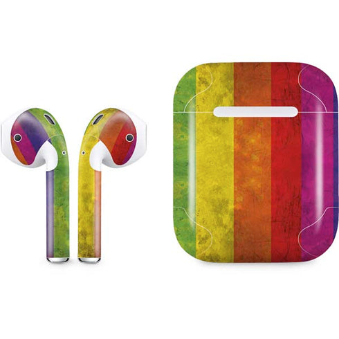 Distressed Rainbow Flag Apple AirPods Skin
