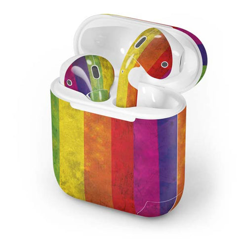 Distressed Rainbow Flag Apple AirPods Skin
