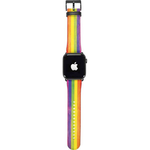 Distressed Rainbow Flag Apple Watch Band 42-44mm