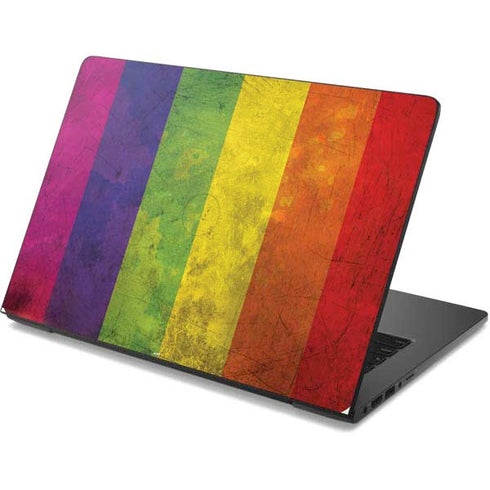 Distressed Rainbow Flag Dell Chromebook Skin