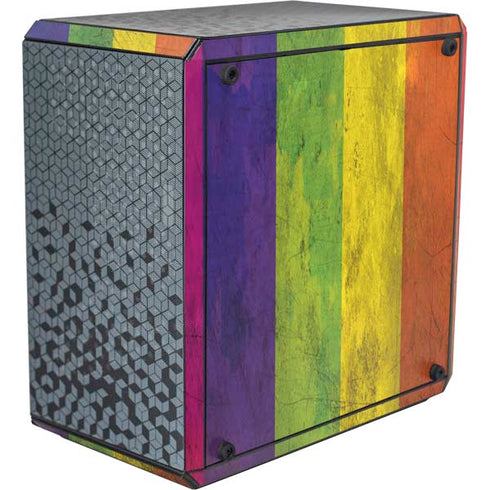 Distressed Rainbow Flag Cooler Master MasterBox Q300L Mini Tower Skin