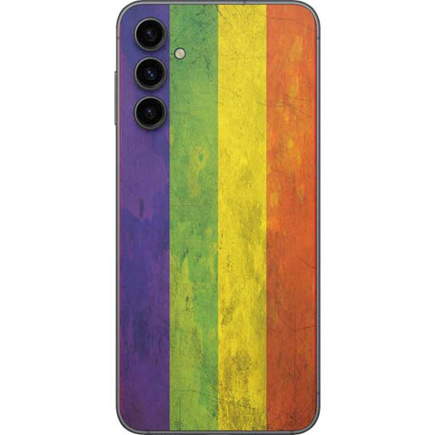 Distressed Rainbow Flag Galaxy A14 5G Skin