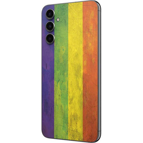 Distressed Rainbow Flag Galaxy A14 5G Skin
