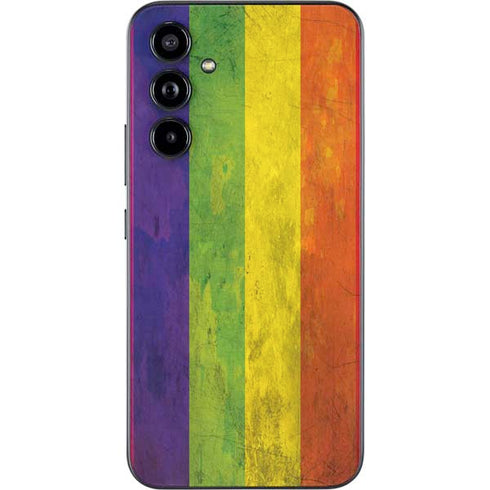 Distressed Rainbow Flag Galaxy A54 5G Skin
