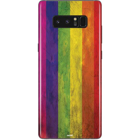 Distressed Rainbow Flag Galaxy Note 8 Skin