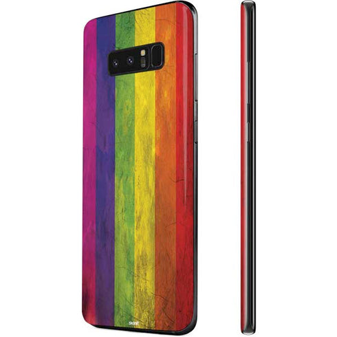 Distressed Rainbow Flag Galaxy Note 8 Skin
