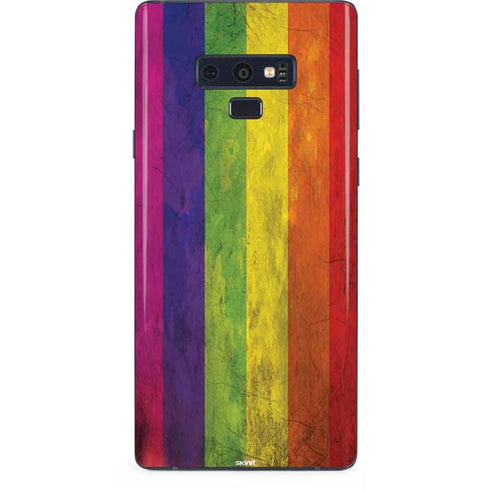 Distressed Rainbow Flag Galaxy Note 9 Skin