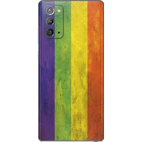 Distressed Rainbow Flag Galaxy Note20 5G Skin