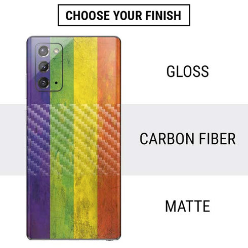 Distressed Rainbow Flag Galaxy Note20 5G Skin