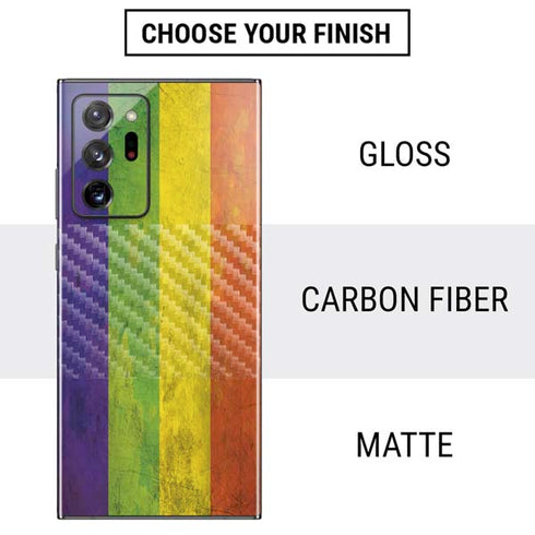 Distressed Rainbow Flag Galaxy Note20 Ultra 5G Skin