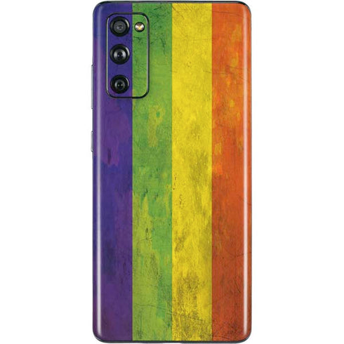 Distressed Rainbow Flag Galaxy S20 Fan Edition Skin