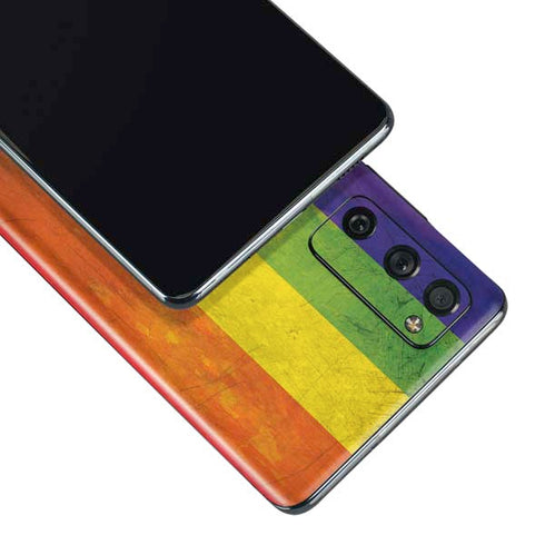 Distressed Rainbow Flag Galaxy S20 Fan Edition Skin