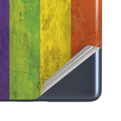 Distressed Rainbow Flag Galaxy S20 Fan Edition Skin