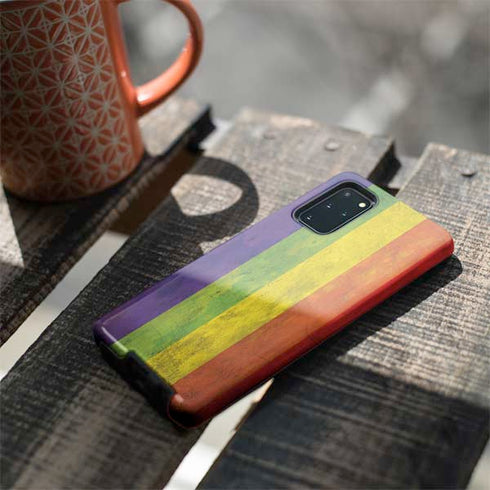 Distressed Rainbow Flag Galaxy S20 Plus Pro Case
