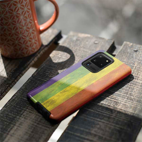 Distressed Rainbow Flag Galaxy S20 Ultra 5G Pro Case