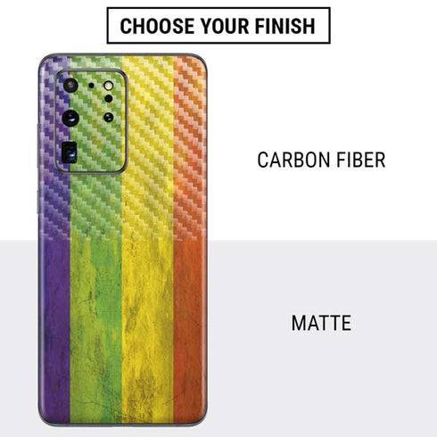 Distressed Rainbow Flag Galaxy S20 Ultra 5G Skin