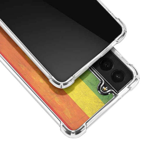 Distressed Rainbow Flag Galaxy S21 5G Clear Case