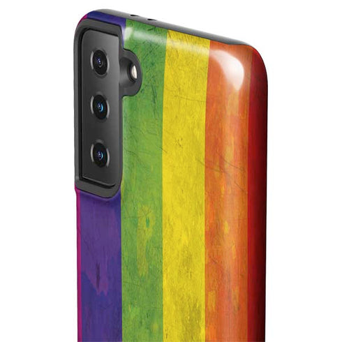 Distressed Rainbow Flag Galaxy S21 Plus 5G Pro Case