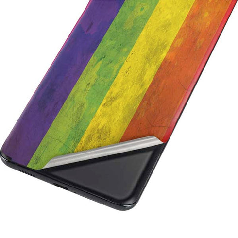 Distressed Rainbow Flag Galaxy S21 Plus 5G Skin