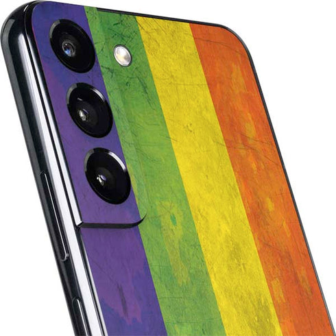 Distressed Rainbow Flag Galaxy S22 Plus Skin