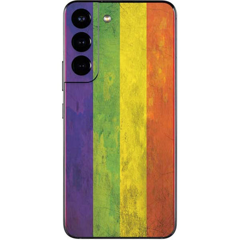 Distressed Rainbow Flag Galaxy S22 Skin