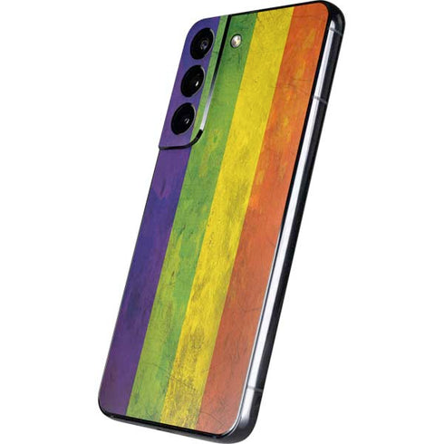 Distressed Rainbow Flag Galaxy S22 Skin