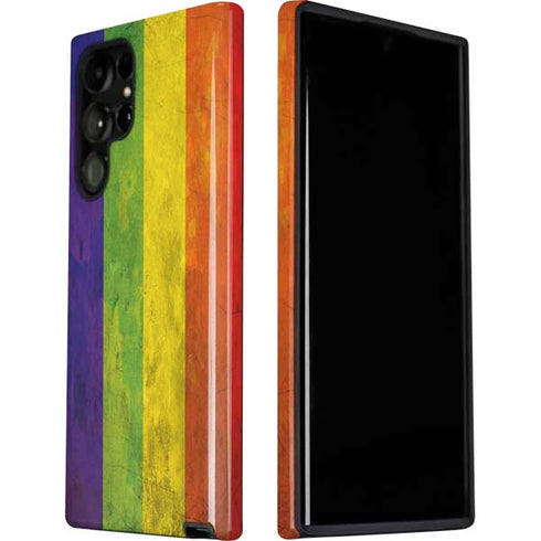 Distressed Rainbow Flag Galaxy S22 Ultra Pro Case