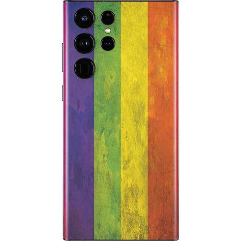 Distressed Rainbow Flag Galaxy S22 Ultra Skin