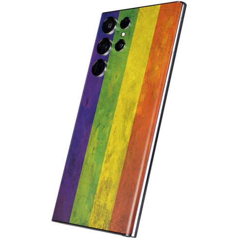 Distressed Rainbow Flag Galaxy S22 Ultra Skin