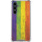 Distressed Rainbow Flag Galaxy S23 FE Clear Case
