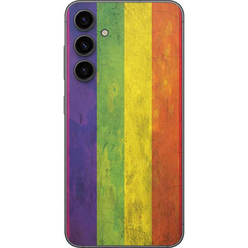 Distressed Rainbow Flag Galaxy S23 FE Skin