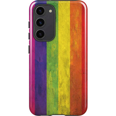 Distressed Rainbow Flag Galaxy S23 Plus Pro Case