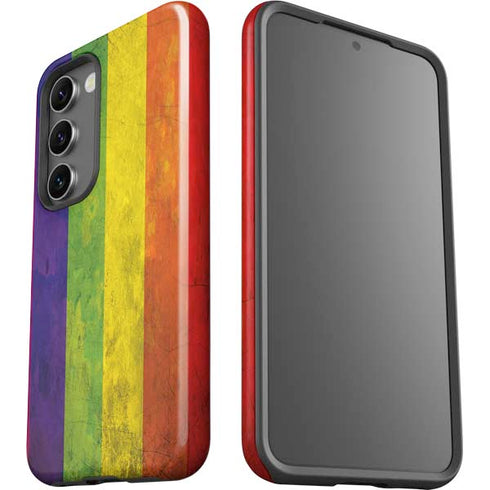 Distressed Rainbow Flag Galaxy S23 Plus Pro Case
