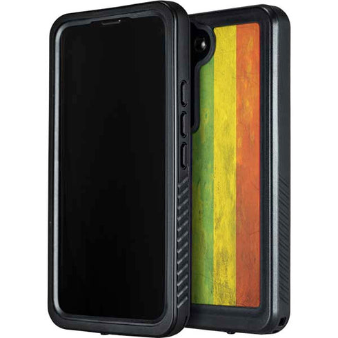 Distressed Rainbow Flag Galaxy S23 Plus Waterproof Case