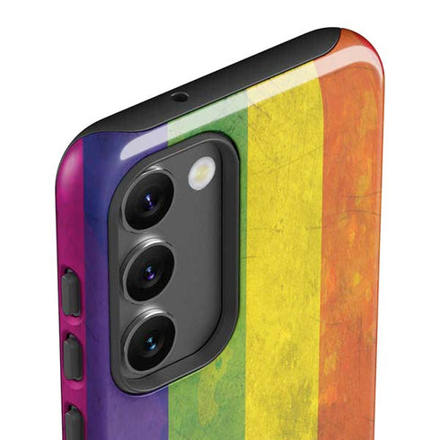 Distressed Rainbow Flag Galaxy S23 Pro Case